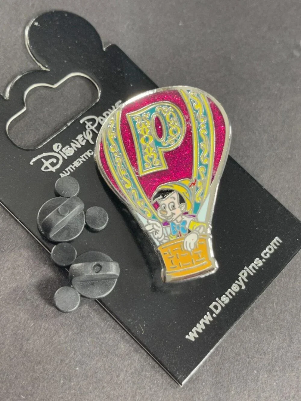 Disney Pinocchio Hot Air Balloon Trading Pin Adventure Out P Badge